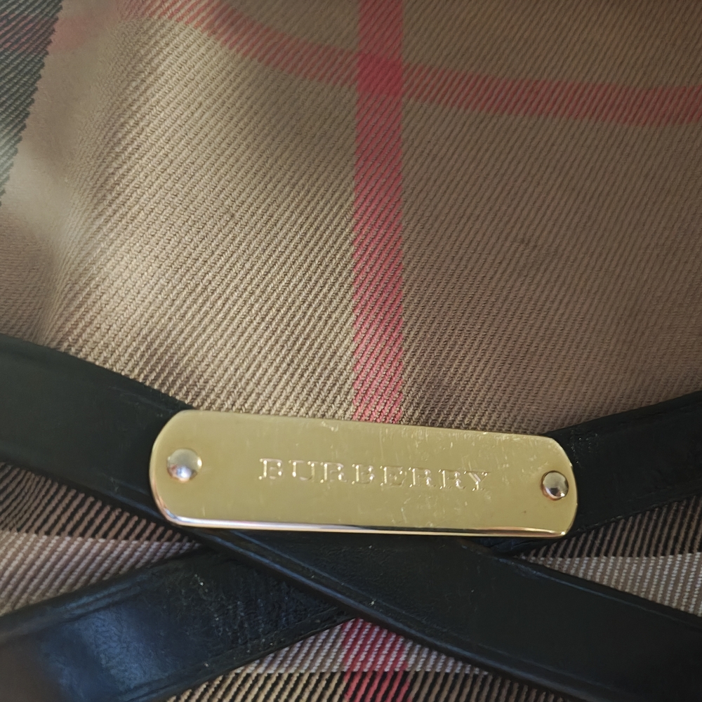 Burberry Tan and Black Satchel